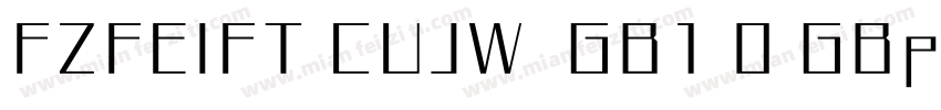 FZFEIFT CUJW  GB1 0 GBpc EUC H字体转换